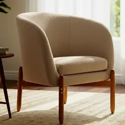 Poltrona Decorativa Vancouver Em Linho House Decor 46366