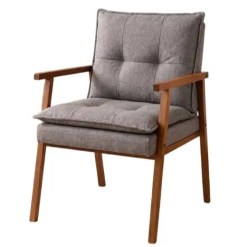 Poltrona Denise 025 Em Linho May Ind Cinza 41248