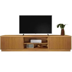 Rack Arezzo Mavaular 220cm Para Tv Ate 75 Polegadas 2 Portas 27139