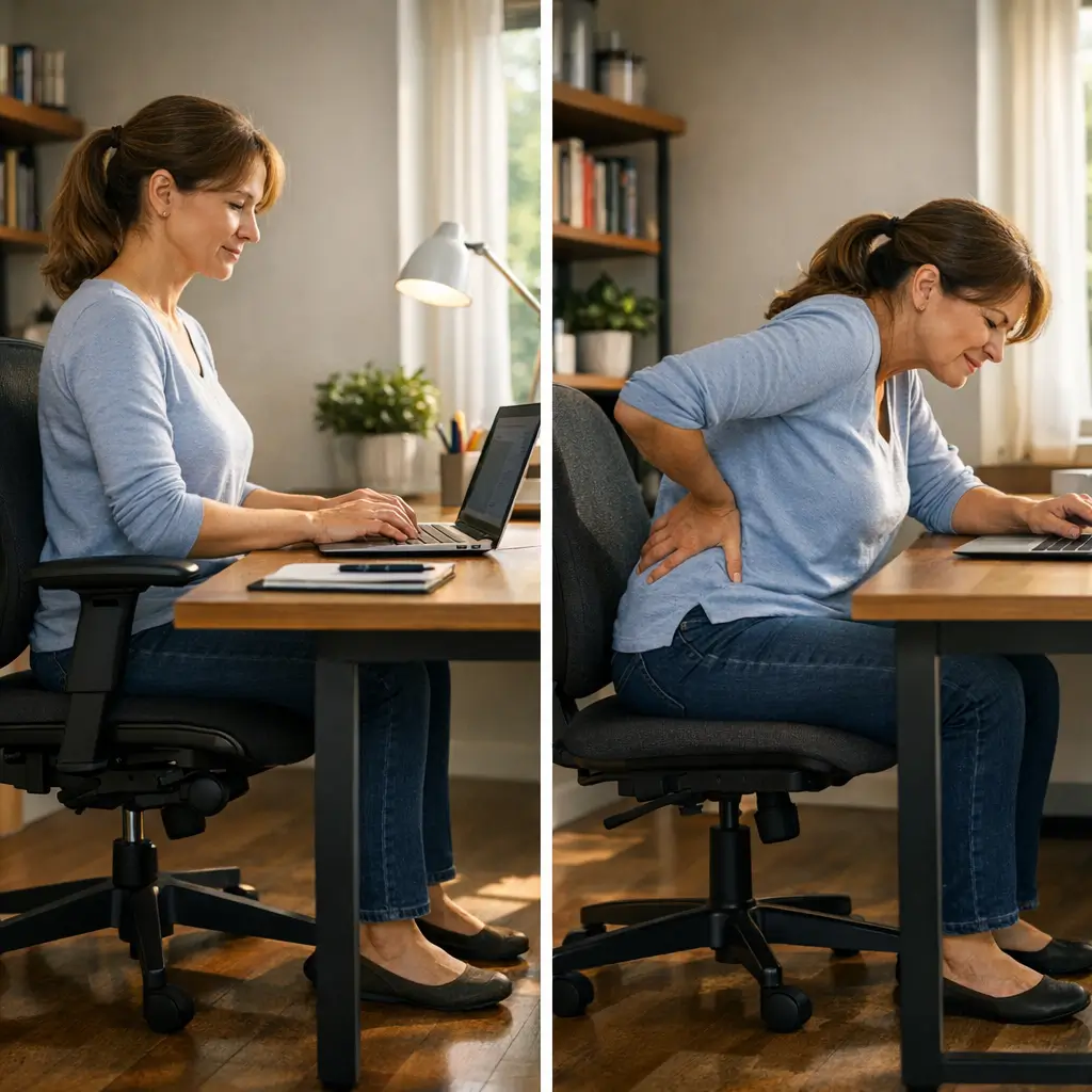 Altura ideal de mesa e cadeira: como escolher, postura correta e dor lombar