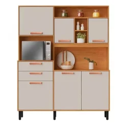 Armario De Cozinha Napoles 6 Portas 2 Gavetas Itatiaia 20786