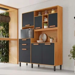 Armario De Cozinha Napoles 6 Portas 2 Gavetas Itatiaia 28180