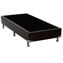 Base Box Universal Solteirao Em Veludo 37x188x108cm Alto Nivel Preto 26424