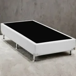Base Box Universal Solteiro Em Corino 37x188x88cm Alto Nivel 34213