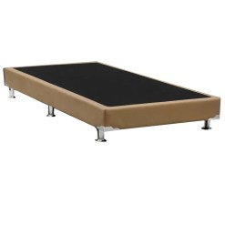 Base Box Universal Viuva Em Veludo 37x188x128cm Alto Nivel Bege 45476
