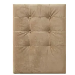 Cabeceira Paris L Silva Solteiro Em Suede Bege 29298