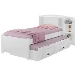 Cama Milenio Solteiro Com Cama Auxiliar Com 2 Gavetas 27739