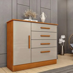 Comoda Chicago 4 Gavetas 1 Porta Tcil 21300