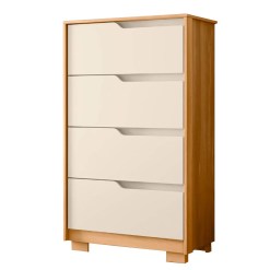 Comoda Sole 4 Gavetas Albatroz Cinamomo Off White 86427