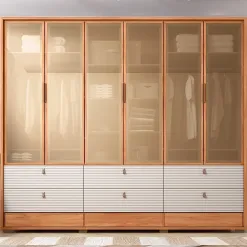 Guarda Roupa Evolution Casal Com Led 6 Portas 9 Gavetas Caemmun 60448