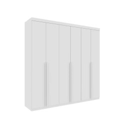 Guarda Roupa Joinville Casal 6 Portas 4 Gavetas Tcil Neve 56396