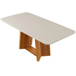 Mesa Viena Hr 180x90cm Mel Off White 44347