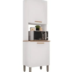 Paneleiro New Valencia 2 Portas Salleto Cinamomo Branco 83748