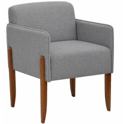 Poltrona Decorativa 040 Em Linho Jc Cinza 66721