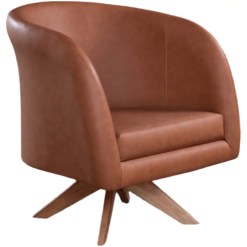Poltrona Giratoria Vancouver Em Recouro House Decor Cobre 36981
