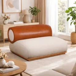 Poltrona Organica Londres Em Linho Com Molas Ensacadas House Decor 77201