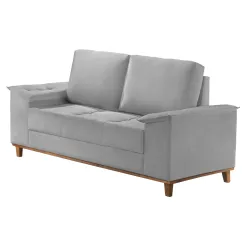 Sofa Orion 2 Lugares Em Veludo Com Almofadas Soltas 160cm Aifos 28694