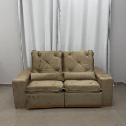 Sofa Rio 3 Lugares Em Veludo Retratil E Reclinavel 200cm Aifos 60055