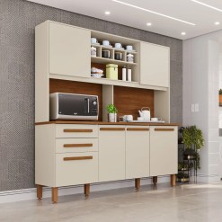 Armario De Cozinha Lara Luna 6 Portas 2 Gavetas Imop 62830