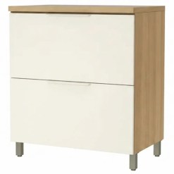 Balcao Marquesa 80cm 1 Porta 1 Gaveta Nesher Nature Greige 35089