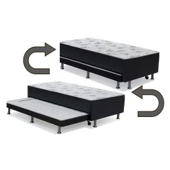 Cama Box Union Com Auxiliar Solteiro Ortopedica 88x188x43cm Ortobom 94793