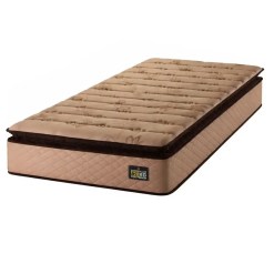 Colchao Lunar Solteiro One Face D33 Hellen Estofados Marrom 61008