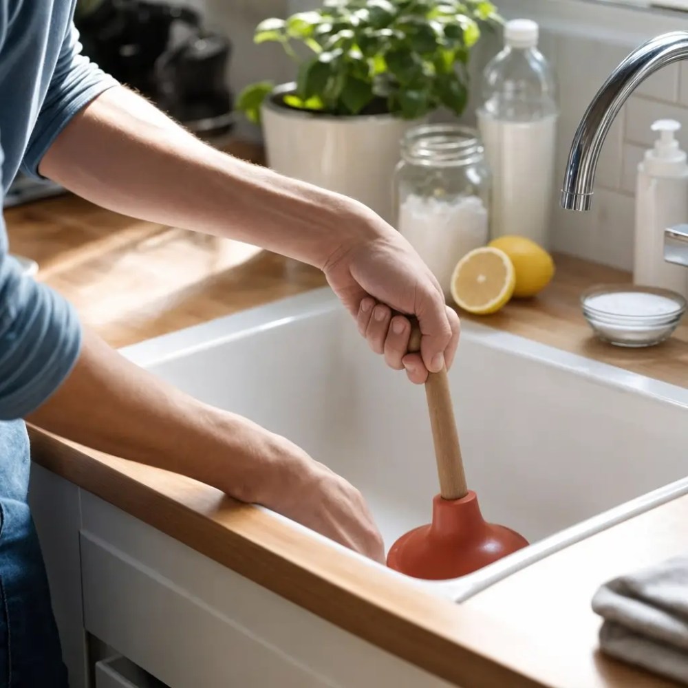 Como desentupir pia da cozinha sem gastar, desentupidor na pia