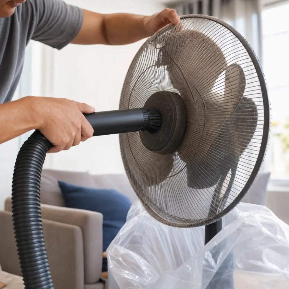 Como limpar ventilador sem espalhar poeira com aspirador na grade