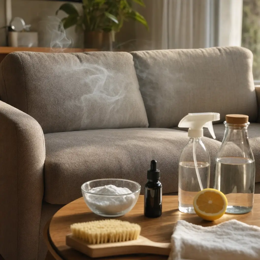 Como tirar cheiro de cigarro do sofá: o que funciona, sofá com fumaça e mesa com spray, vinagre, limão e bicarbonato