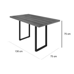 Mesa Mariana 136x75cm Paonanda 89521