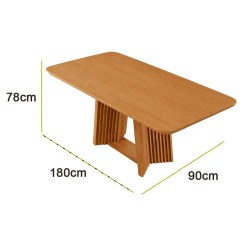 Mesa Viena Hr Sem Vidro 180x90cm 36241
