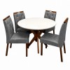 Cinamomo Off White com Tecido Cinza