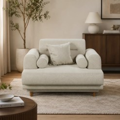 Poltrona Decorativa Lisboa Em Linho Estofart 14629