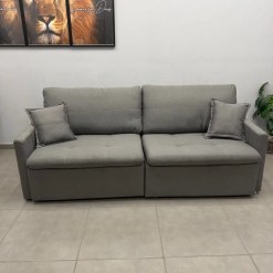 Sofa Cama Portinari 4 Lugares Retratil E Reclinavel 220cm Tecido Linho Innove 12318