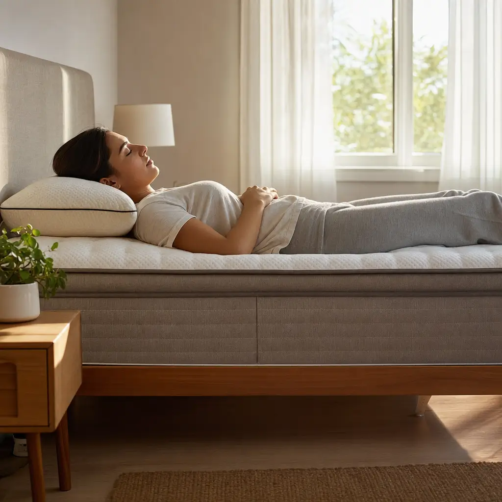 Altura do colchão ideal: qual a altura correta cama com pessoa deitada