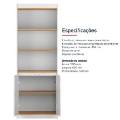 Armario Multiuso Encanto 2 Portas Patrimar 72573