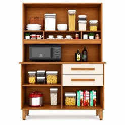 Armario De Cozinha Sofia Plus 4 Portas 2 Gavetas Imop 41915