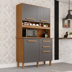 Armario De Cozinha Sofia Plus 4 Portas 2 Gavetas Imop 48103