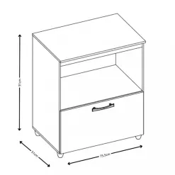 Balcao Slim Para Cozinha 1 Porta Aramoveis 14672
