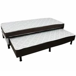 Bicama Box Absolut Ortobello Solteiro Ortopedica 88x188x47cm Marrom 19987