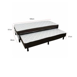 Bicama Box Absolut Ortobello Solteiro Ortopedica 88x188x67cm 15250