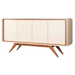 Buffet Channel 4 Portas Fabrimoveis Nature Off White 65555