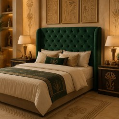 Cabeceira Dubai Casal Em Veludo Bonan 33529