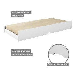 Cama Auxiliar Premium Solteiro Conquista 76245