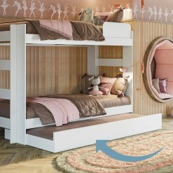 Cama Auxiliar Solteiro Tigus 19x188x92cm 25667