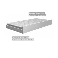 Cama Auxiliar Solteiro Tigus 19x188x92cm 34453