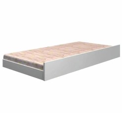 Cama Auxiliar Solteiro Tigus 19x188x92cm Branco 56839