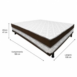 Cama Box Absolut Ortobello Casal Ortopedica 138x188x47cm 20562