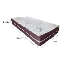 Colchao Bio Classic Solteirao Com Molas Ensacadas 24x188x108cm Bio Flex 70013