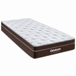 Colchao Fit Ortopedico 88x188 Solteiro Ortobom Marrom 70370